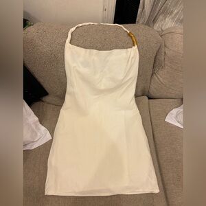 Zara Strapless Cream Dress